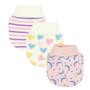 Imagem de kit luva bebe tricô menina com 3 unidades estampada sortido