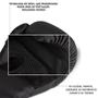 Imagem de Kit Luva Black de Muay Thai e Boxe + Bandagem + Protetor Bucal + Bolsa, Preto/Rosa, 12 Oz