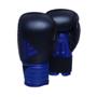 Imagem de Kit Luva Boxe Adidas Hybrid 100 Preto/Azul com Bandagem Preta e Bucal Simples