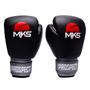 Imagem de Kit Luva Boxe Muay Thai Prospect Preto/Prata 10oz + Bandagem + Protetor Bucal MKS Combat