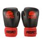 Imagem de Kit Luva Boxe Muay Thai Prospect Preto/Vermelho 10oz + Bandagem + Protetor Bucal MKS Combat