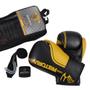 Imagem de Kit Luva de Boxe e Muay Thai Pretorian First FX1 - Preto e Amarelo