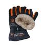 Imagem de Kit Luva de Moto Laranja Antiderrapante + Touca Ninja Balaclava 3 Furos 