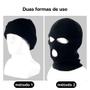 Imagem de Kit Luva de Moto Laranja Antiderrapante + Touca Ninja Balaclava 3 Furos 