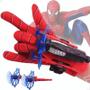 Imagem de Kit Luva Lança Teia Spider Lançador de Dardos Com Ventosa e Linha Brinquedo Infantil Menino Hero Aranha Crianças 3 Anos