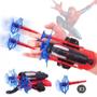 Imagem de Kit Luva Lança Teia Spider Lançador de Dardos Com Ventosa e Linha Brinquedo Infantil Menino Hero Aranha Crianças 3 Anos