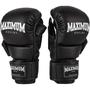 Imagem de Kit Luva Mma Maximum Treino Sparring Grappling Combate + Bandagem 3 Metros