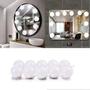 Imagem de Kit Luz Camarim Maquiagem Com 10 Lampadas Led 3 Cores
