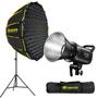 Imagem de Kit Luz Contínua Led Godox Sl60II D Com Softbox Colmeia Montagem Rapida 120cm E Tripé 3m