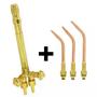 Imagem de Kit Maçarico De Solda Manual Modelo 200 Com 3 Extensões Acetileno - Galzer