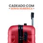 Imagem de Kit Mala De Bordo Com Frasqueira Allabard Roda 360 Masculina 10kg ABS Rígido