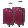 Imagem de Kit Mala Viagem Rodinhas Giro 360 Travel One To Fly Sestini Abs Design Premium Rígida Cadeado TSA