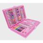 Imagem de Kit Maleta Escolar Princesa Com 86 pçs Canetinhas Coloridas (Rosa)