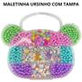 Imagem de Kit Maleta Miçangas Peças Para Fazer Pulseira infantil, Colares, Chaveiros, Phone Straps e Muito Mais!