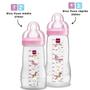 Imagem de Kit Mamadeira Mam Antivazamento 270ml e 330ml Easy Active Rosa