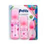 Imagem de Kit Mamadeira Petita Cinturada Rosa 240-140-60Ml  Petita