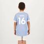 Imagem de Kit Manchester City Rodri 16 Maine Juvenil Azul Celeste e Branco