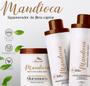 Imagem de Kit Mandioca Shampoo, Cond. Mascara e Leave-in Aramath 1L