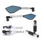 Imagem de Kit Manete Manopla Retrovisor R1 2004 A 2008 R6 2005 A 2016