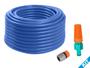 Imagem de Kit Mangueira Tubo Pvc Azul Pet Com Engate E Esguicho 6 Mt