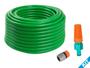 Imagem de Kit Mangueira Tubo Pvc Verde Pet Com Engate E Esguicho 15 Mt