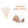 Imagem de Kit Manicure 6 Lixa De Unhas - 6 Palito - 1 Pedra Pomes - 1 Lixa Diplomata- Envio Imediato