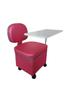 Imagem de Kit Manicure Cadeira Manicure Pink + Suporte De Perna Preto