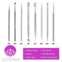 Imagem de Kit Manicure Pedicure Profissional 8 Peças Inox Cutemax