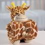 Imagem de Kit Manta Baby com Bichinho de Pelúcia Microfibra Girafinha