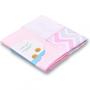 Imagem de Kit manta cueiro baby joy chevron rosa - INCOMFRAL