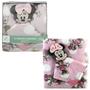 Imagem de Kit Manta e Naninha Bebê Mickey e Minnie Com Mordedor Original Jolitex