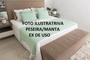 Imagem de Kit Manta Sala Sofa Cama Queen 230X60 + 2 Capas 45X45 Menta