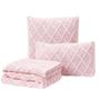 Imagem de Kit Manta Sofá Cama Casal + 2 Capas 60X40 Paris Rosa