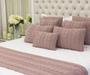 Imagem de Kit Manta Sofá Cama Casal + 2 Capas 60X40 Viena Rose