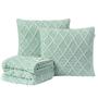 Imagem de Kit Manta Sofá Cama King + 2 Capas 40X40 Paris Menta