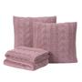 Imagem de Kit Manta Sofá Cama King + 2 Capas 40X40 Viena Rose