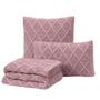 Imagem de Kit Manta Sofá Cama King + 2 Capas 50X50 Paris Rose