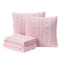 Imagem de Kit Manta Sofá Cama Queen + 2 Capas 50X50 Viena Rosa