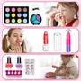 Imagem de Kit Maquiagem Infantil 44 Pçs - Realista e Lavável com Estojo p/ Meninas de 3 a 10 Anos