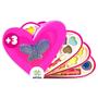 Imagem de Kit Maquiagem Infantil Coração Estojo Love Youself Brinquedo DiscoTeen - Kit maquiagem Infantil Esto