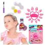 Imagem de Kit Maquiagem Infantil Kids Make Brinq Unha Gloss Sombra