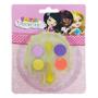 Imagem de Kit Maquiagem Infantil Sombras Batom Brilho Pincel Discoteen Fantasy