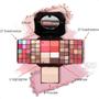 Imagem de Kit Maquiagem Miss Rose Professional Sombra Blush Iluminador