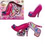 Imagem de Kit Maquiagem Princesas Infantil Rosa Pink Formato De Sapato Anti Alergico Brinquedo