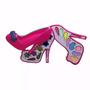 Imagem de Kit Maquiagem Princesas Infantil Rosa Pink Formato De Sapato Anti Alergico Brinquedo