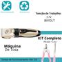 Imagem de Kit Máquina de Tosa Profissional  Cortador de Pelo para Pets Sem Fio 110V