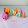 Imagem de Kit marca texto criativo casquinha sorvete montável papelaria decorativa fofa