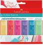 Imagem de Kit marca texto Faber Castell tons pastel com 6 cores