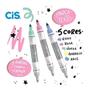 Imagem de Kit Marca Texto Lumini EX Apagável 5 Cores Pastel - CIS
