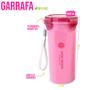 Imagem de Kit Marmita e Garrafa 500ml Fitness Pote c/ Divisória Colher